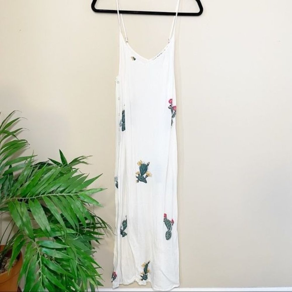 Wildfox Maxi Spaghetti Strap Side Button Slit Boh… - image 3